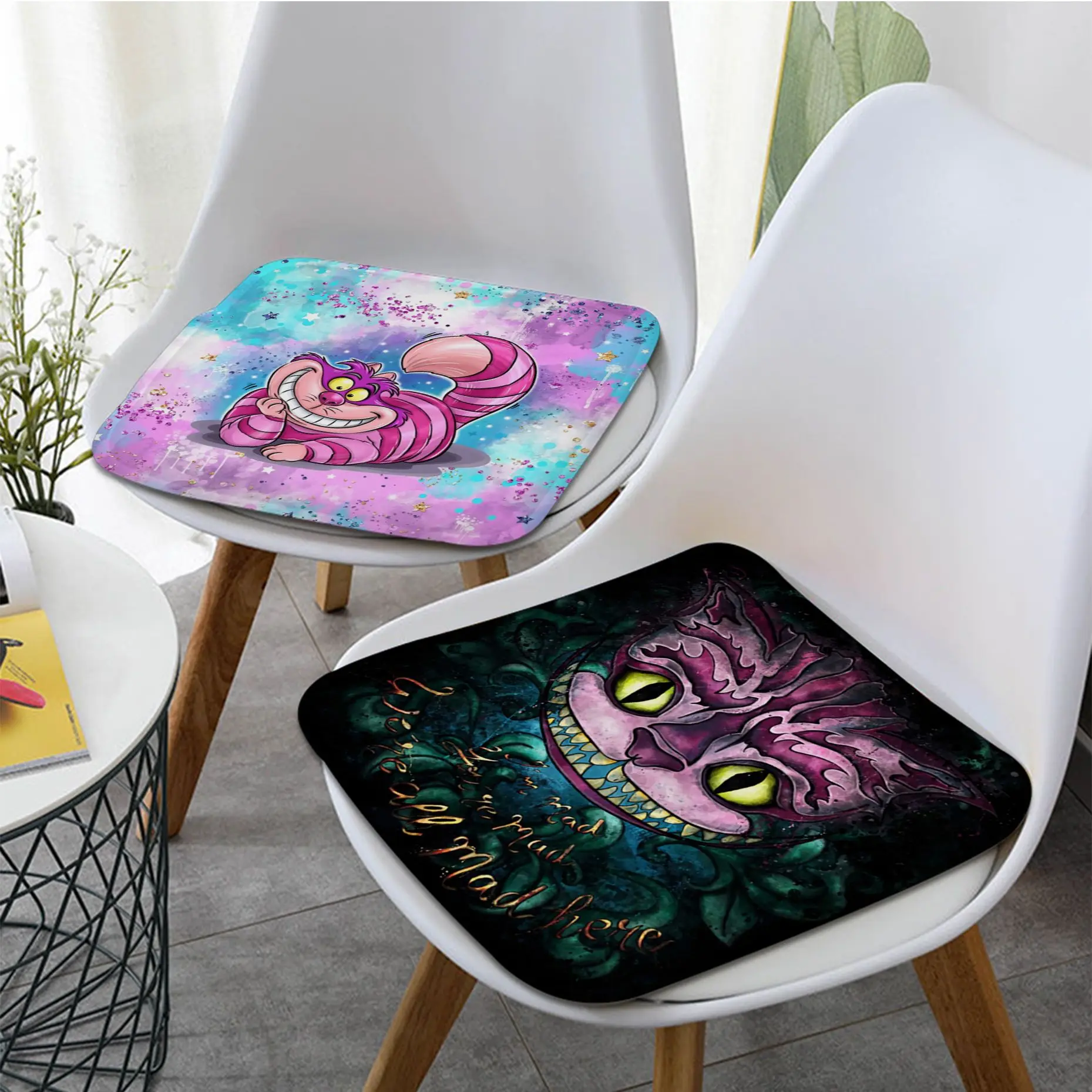 

Disney Alice Cheshire Cat Creative Plush Cushion Home Back Cushion Soft Comfortable 50x50cm Chair Cushions