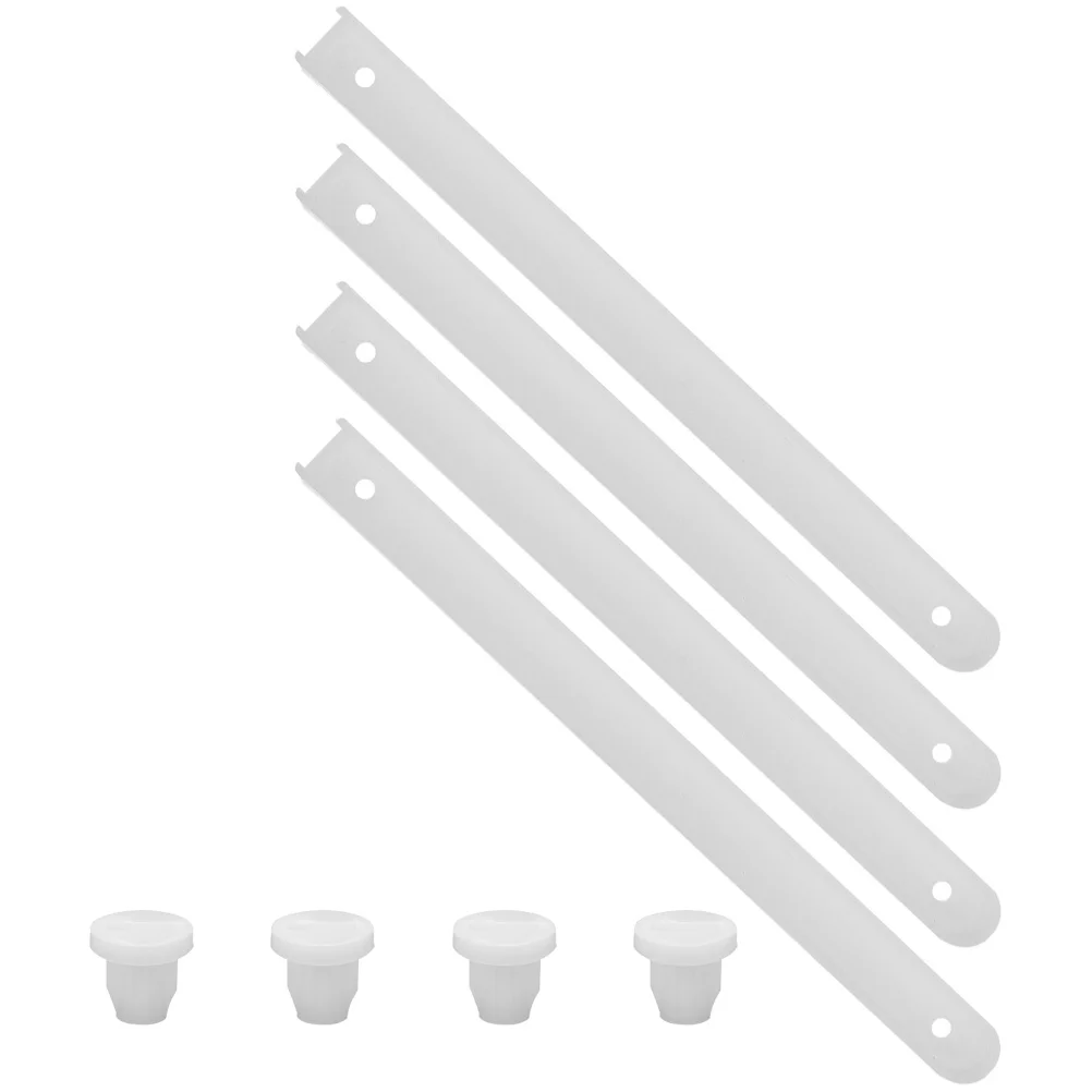 

4 Pcs Drawer Slides Furniture White Drawers Guides Side Heavy Duty Rails Glides Dresser Sliders