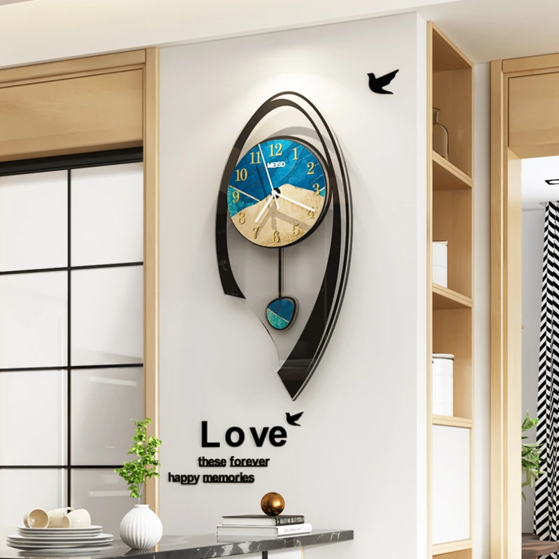 Бесшумные декоративные большие настенные часы современный дизайн креативные