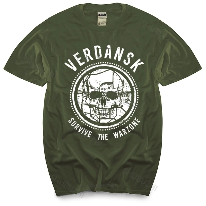 Футболка мужская хлопковая, топ на лето, для выживания в военной зоне, игровая рубашка с картой, для геймера