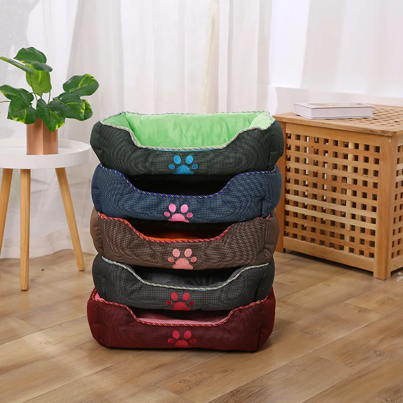 

Роскошные кожаные подстилки для собак, водонепроницаемая фотовспышка, съемный матрас для кошек, домашних щенков, больших животных, бульдог...