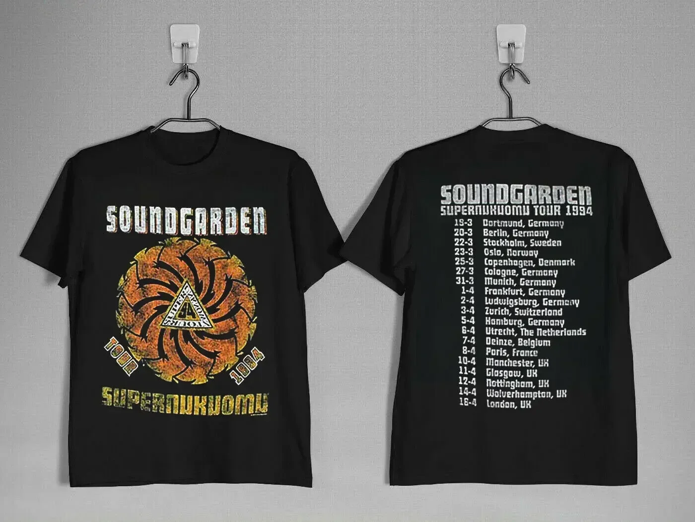 Винтажная футболка Soundgarden Superunknown Tour 94 мужская и женская размер S 3XL