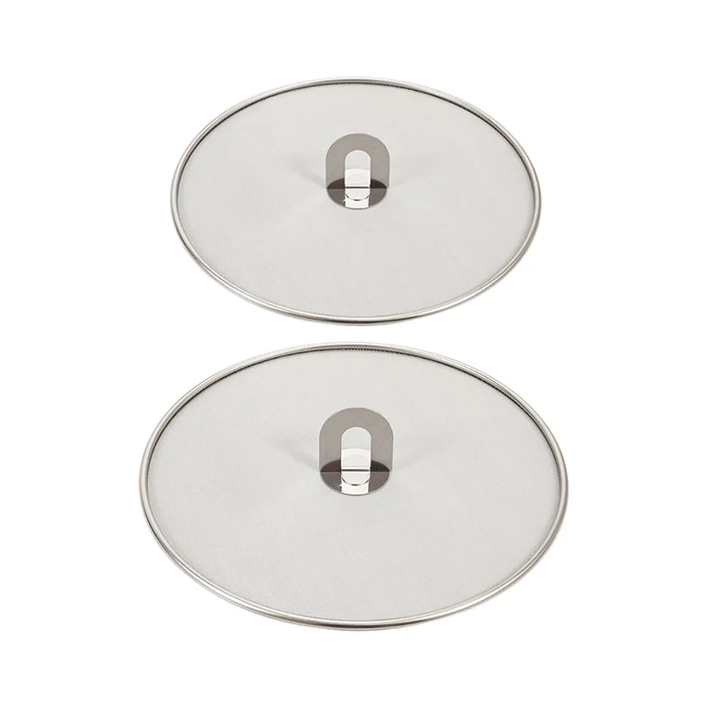 

Splatter Cover Lid Pot Oil Guard Pan Screen Grease Cooking Skillet Lids Mesh Frying Round Shield Steel Stainless Anti Spill