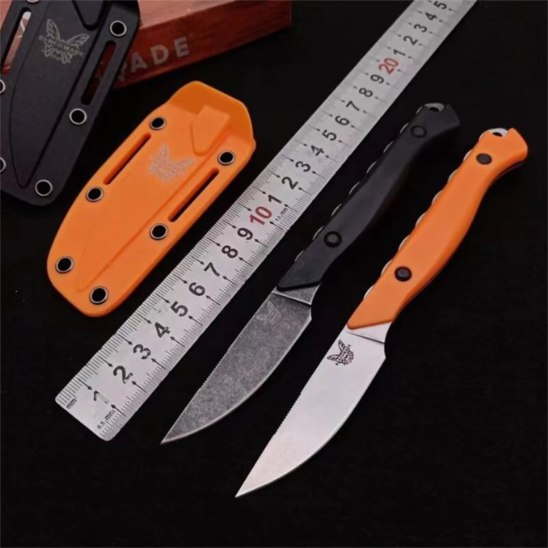 

Outdoor Benchmade 15700 Tactical Fixed Blade Knife Camping Straight Knife Wilderness Survival Small Knives EDC Tool