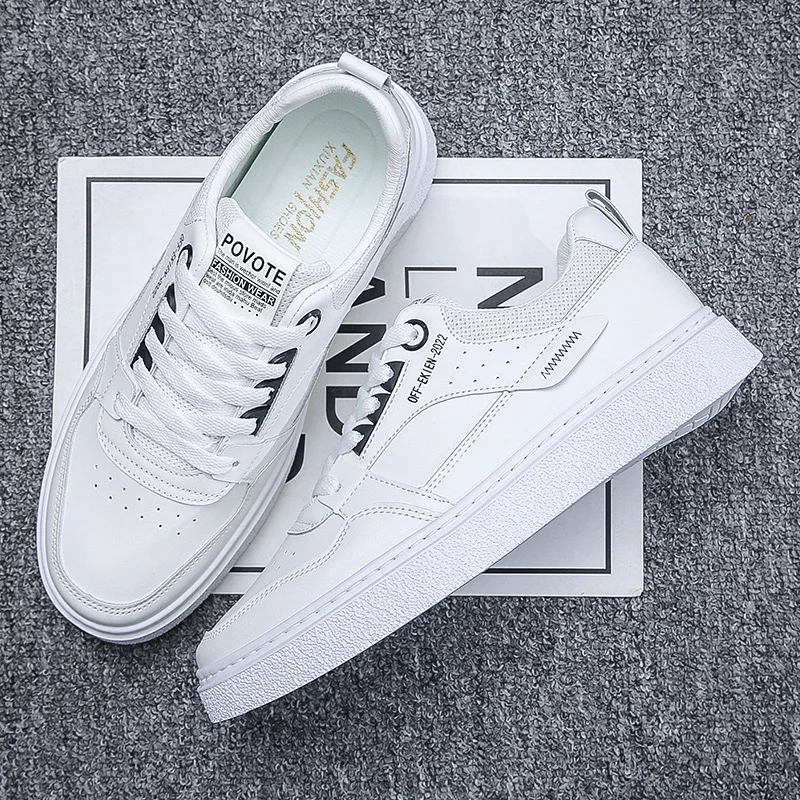 

Men's Casual Sneakers Flat Breathable Wear-resistant And Comfortable Men Shoes Lace-up Outdoor Mens Fashion Sports Male Shoes