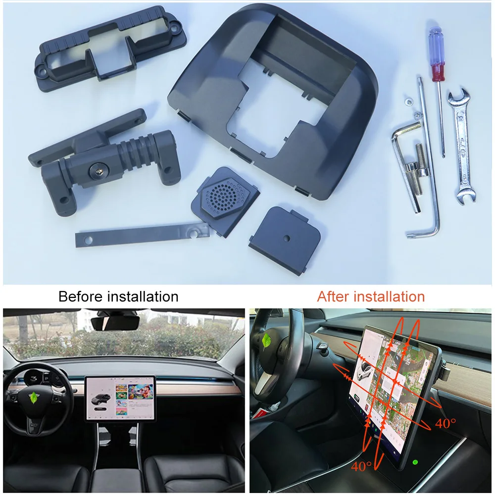 

Screen Rotating Bracket GPS Navigation Holder For Tesla Model 3 Model Y