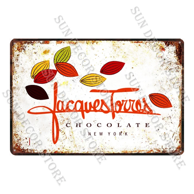 Металлический знак в стиле ретро шоколада Жестяная Табличка винтажная тарелка