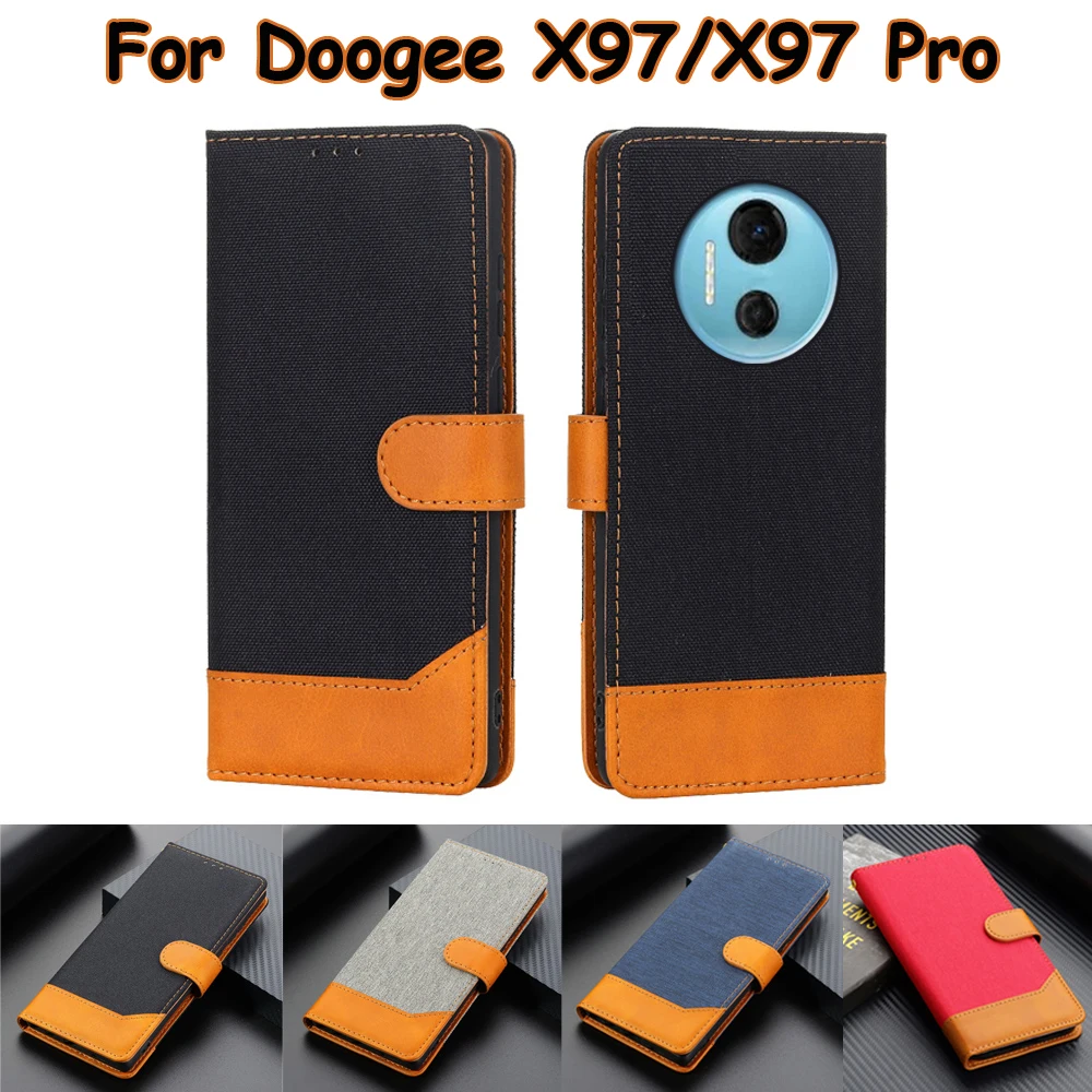 Vintage PU Leather Case For Doogee X97 X 97 Cover Case Luxury Book Stand Flip Phone Funda Movil Para Doogee X97 Pro Hoesje Coque
