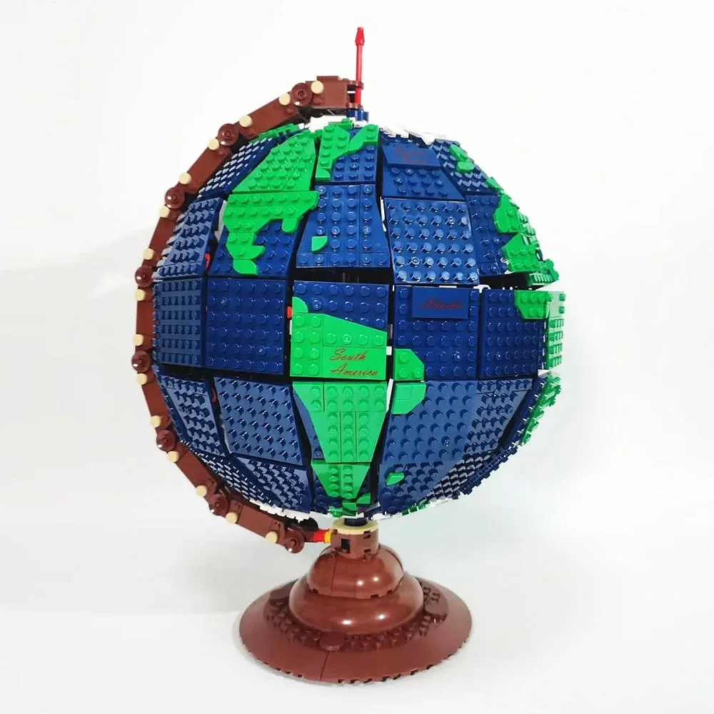 

Creative Expert Ideas 031001 2494 PCS Earth Globe Model MOC Assembly Educational Building Blocks Bricks Model Kids Toys