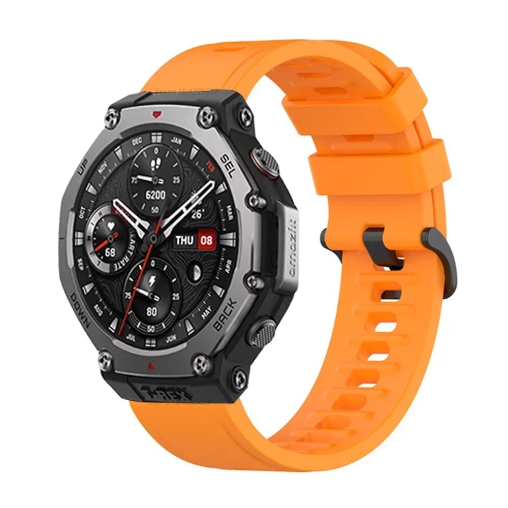 Силиконовый ремешок для умных часов Amazfit T-rex 3, разъем для браслета, спортивный ремешок для Huami Amazfit T-rex 3, аксессуары для браслета (art.: 3920cbcc73db8) - 3920cbcc73db8