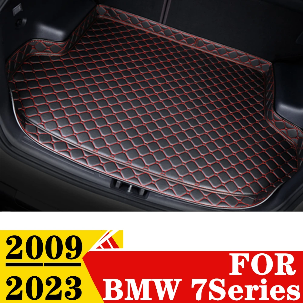 

Автомобильный коврик для багажника BMW 7 серии 2009 2010-2023, высокая сторона, водонепроницаемый задний грузовой коврик, коврик, автомобильные аксессуары, подкладка для багажника