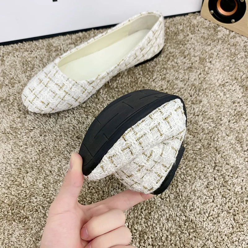 Spring and autumn flat shoes fashion leisure Women's flat shoes Round Toe Canvas Upper   comfortable boutique shoes