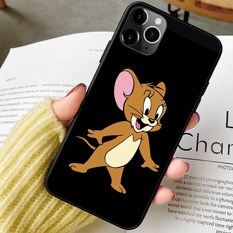 Мультяшный Кот-T-Tom-And Cute-J-Jerry чехол для телефона iPhone 13 11 12 7 8 XS SE 2020 XR mini pro Plus MAX Samsung A52