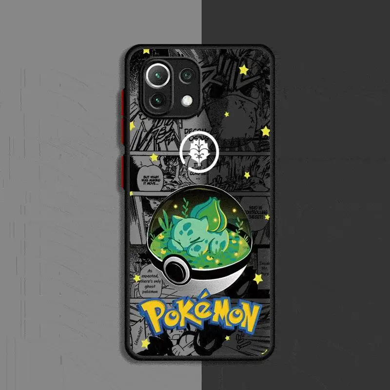 Роскошный чехол для телефона Pokemons Xiaomi Redmi 13C1 2 5G 10C 12C 9 10 9A 9T 9C A1 A2 Plus K40 Pro матовый