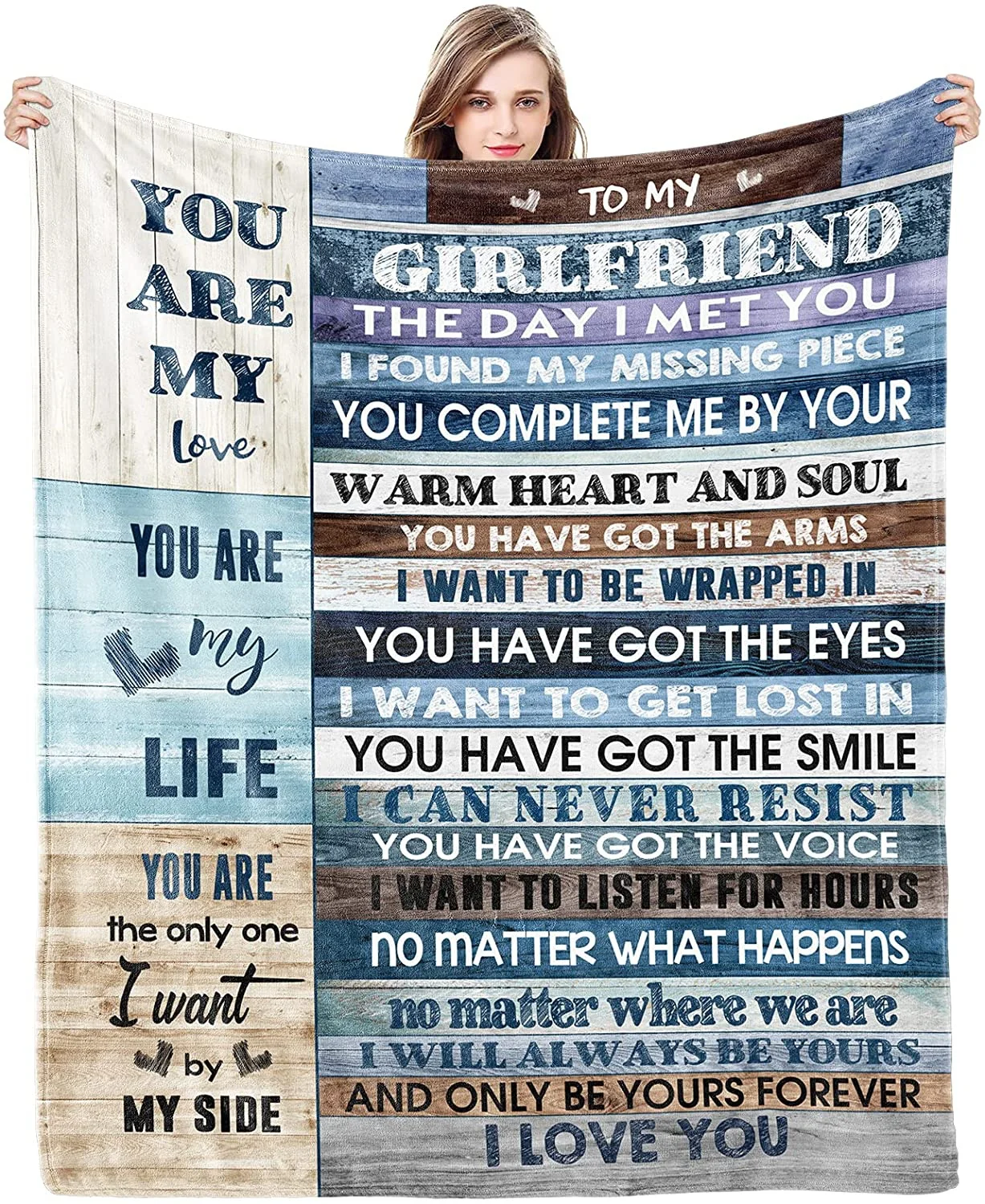 

Give My Girlfriend A Blanket Gift I Love You Blessing Sweet Sayings Quotes Throw Blankets Home Decor Air Conditioner Blankets