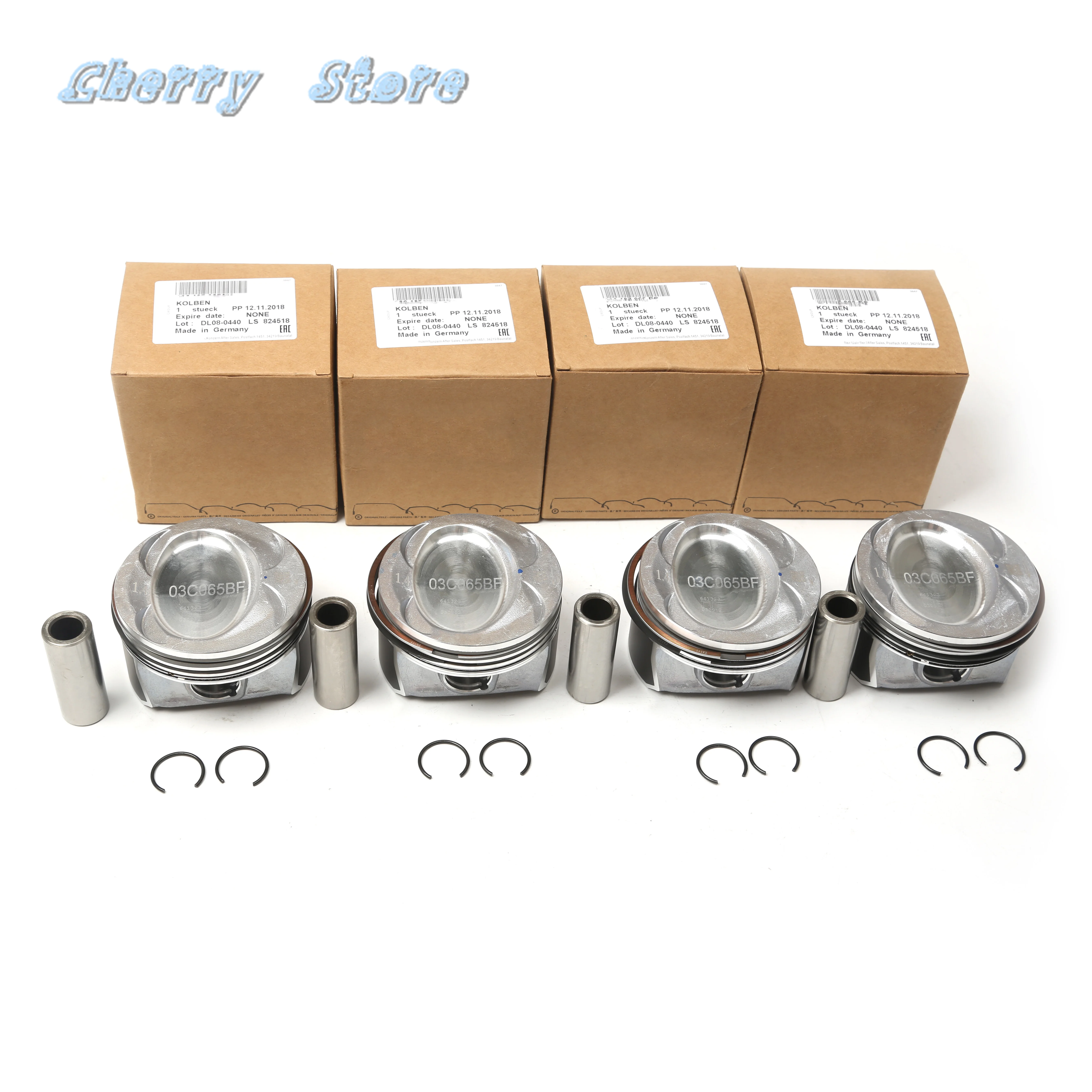 

NEW 03C 107 065 BF 1.4T Twin Turbocharger Piston & Rings For Audi A1 VW Golf Jetta MK5 6 Tiguan Beetle Passat B7 Pin 19mm 76.5mm