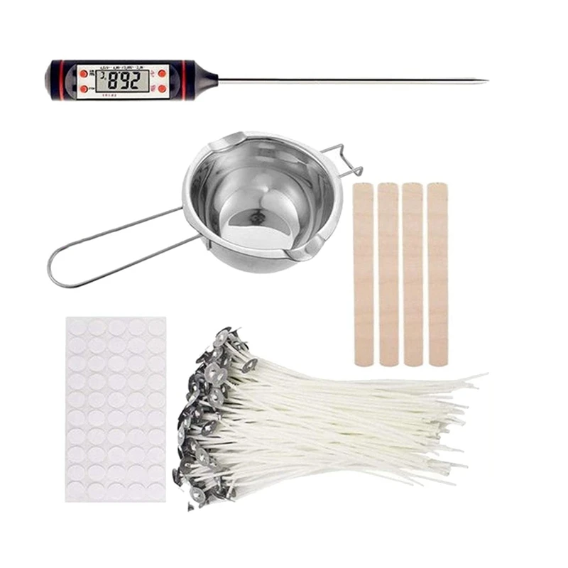 

Candle Making Kit Candle Wicks Melt Pot Wick Sticker Holder Tools Set