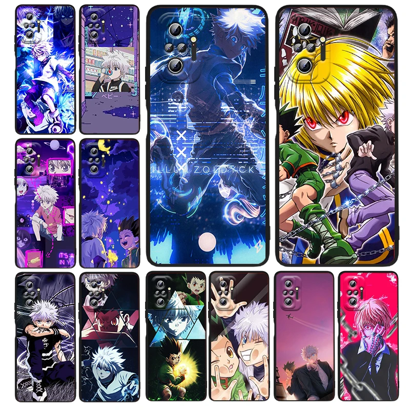 

HUNTER×HUNTER Anime For Xiaomi Redmi Note 11E 11S 11 11T 10 10S 9 9T 9S 8 8T Pro 5G 7 5 Soft TPU Cover Black Phone Case