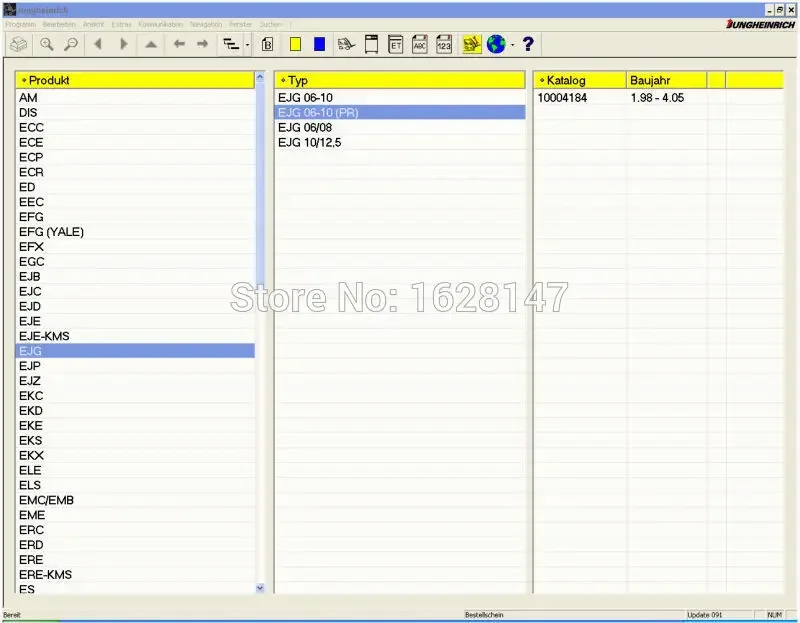 Jungheinrich SH + JUDIT-4 - Диагностическое программное обеспечение каталог деталей EET (v4.36)