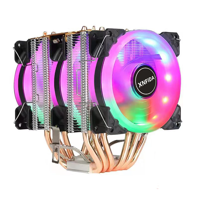 

CPU Cooler Silent Радиатор CPU RGB 6 Heatpipes For Intel 1150 1151 1155 1156 1200 1366 2011 X79 X799 AM3 AM4 Radiator