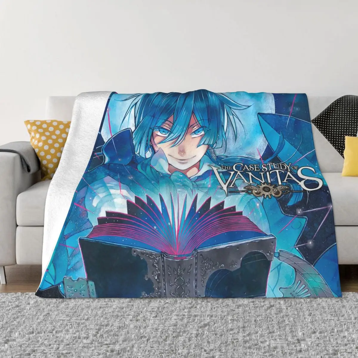 

The Case Study Of Vanitas Manga Blanket Flannel Anime Vanitas no Karte Soft Throw Blankets for Bedding Couch Bedroom Quilt