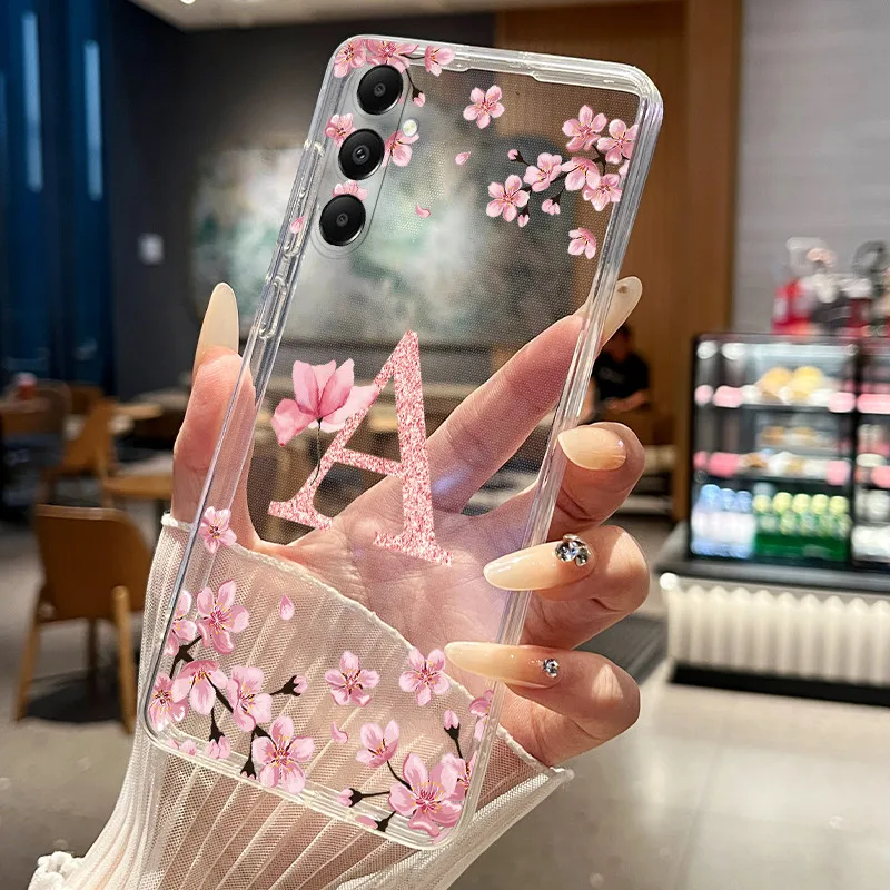 Фото Чехол для телефона Samsung Galaxy A05s A04s, чехол SM-A057F SM-A047F, прозрачный тонкий силиконовый мягкий чехол с красивым цветочным узором и надписью №2