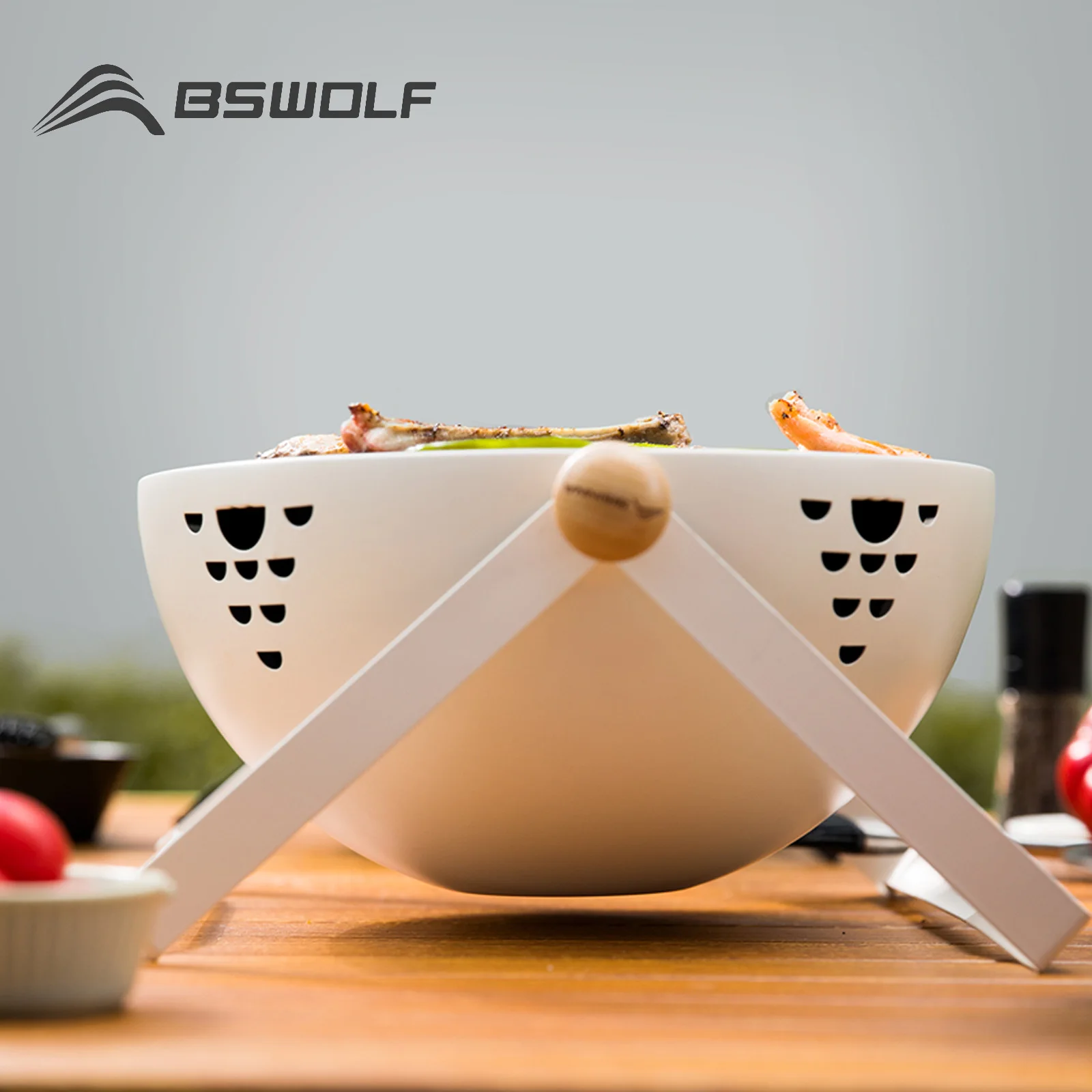 BSWOLF Печь для барбекю Периферийная плита домашнего пользователя Набор печей
