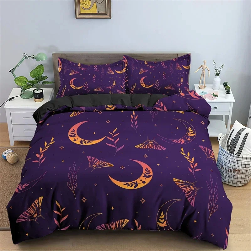 Комплект постельного белья из микрофибры с принтом в виде бабочек