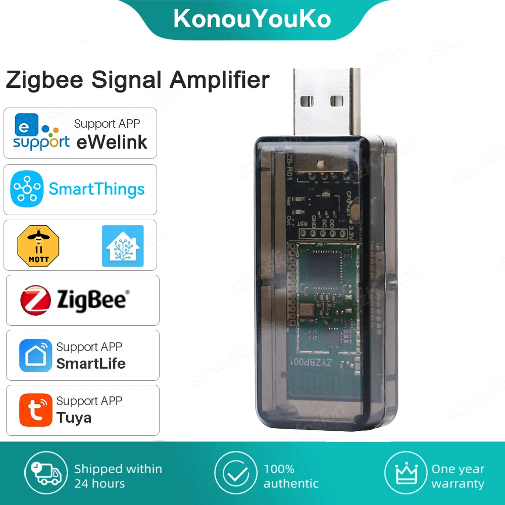 

For eWeLink APP ZigBee 3.0 USB Signal Repeater Extender for Tuya Home Assistant ZigBee2MQTT Tasmota SmartThings Signal Amplifier