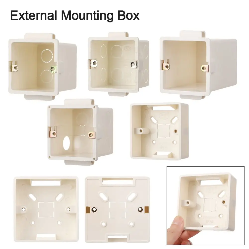 

For Any Position Adjustable External Mounting Box Wall Surface Case 35mm/60mm/70mm/80mm/100mm for Standard Switches