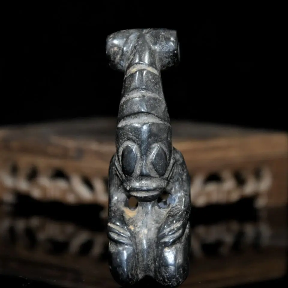 Соберите изделия из нефрита культура Хуншань черная кожа магнит черный метеорит