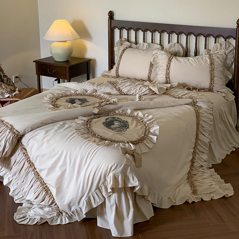 

Комплект постельного белья Fat Fairy HOME TEXTILE пэчворк, 100% хлопок, 4 шт.