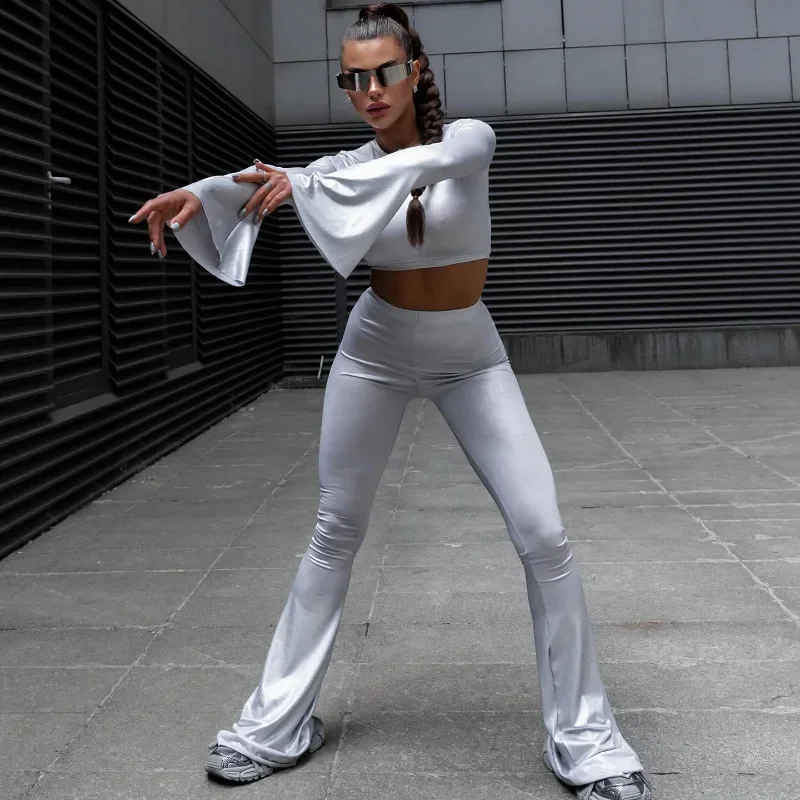 Новый стиль европейская и американская мода серебряная футболка с круглым