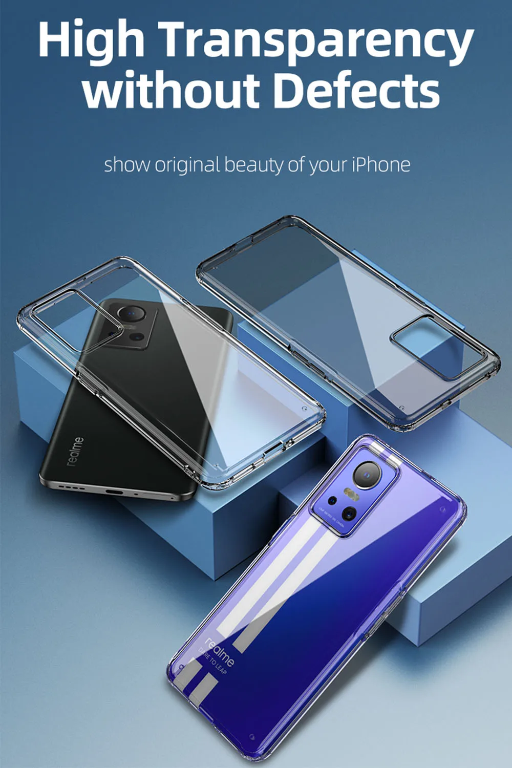 Ceny UFLAXE Odporny Na Wstrząsy Etui Do Realme GT Neo 3 WLONS Niemcy Bayer 4K HD Krystalicznie Czyste Tylna Pokrywa Anti-żółta Obudowa Cena UFLAXE Odporny Na Wstrząsy Etui Do Realme GT Neo 3 WLONS Niemcy Bayer 4K HD Krystalicznie Czyste Tylna Pokrywa Anti-żółta Obudowa