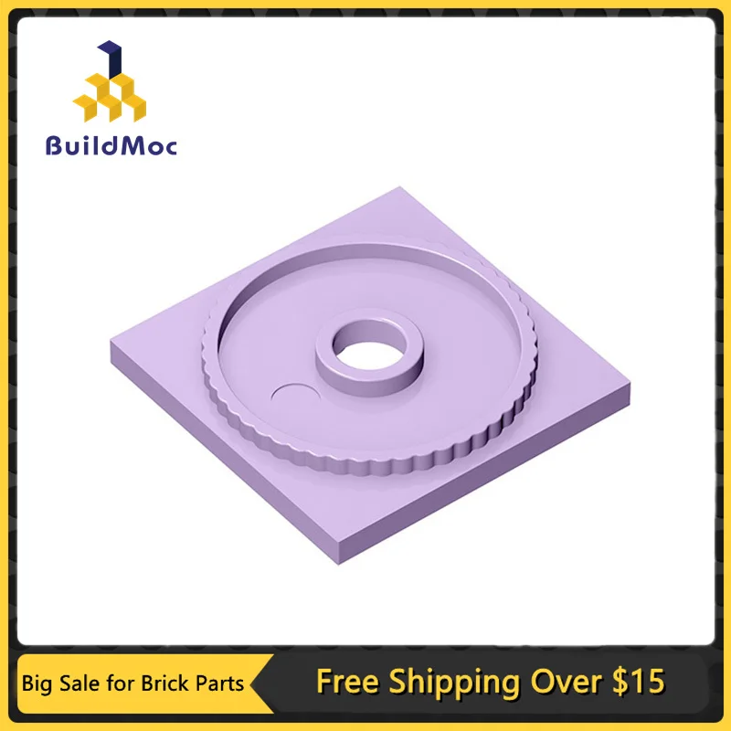 

10Pcs MOC Parts 61485 Turntable 4 x 4 Square Base Locking Compatible Bricks DIY Assmble Building Blocks Particle Kid Brain Toy