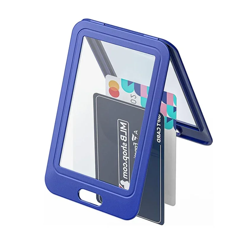 1 PCS Transparent Work Card Badge Holder Office Staff Employees ID Clear Pass Name Cover Case Sleeve with Lanyard