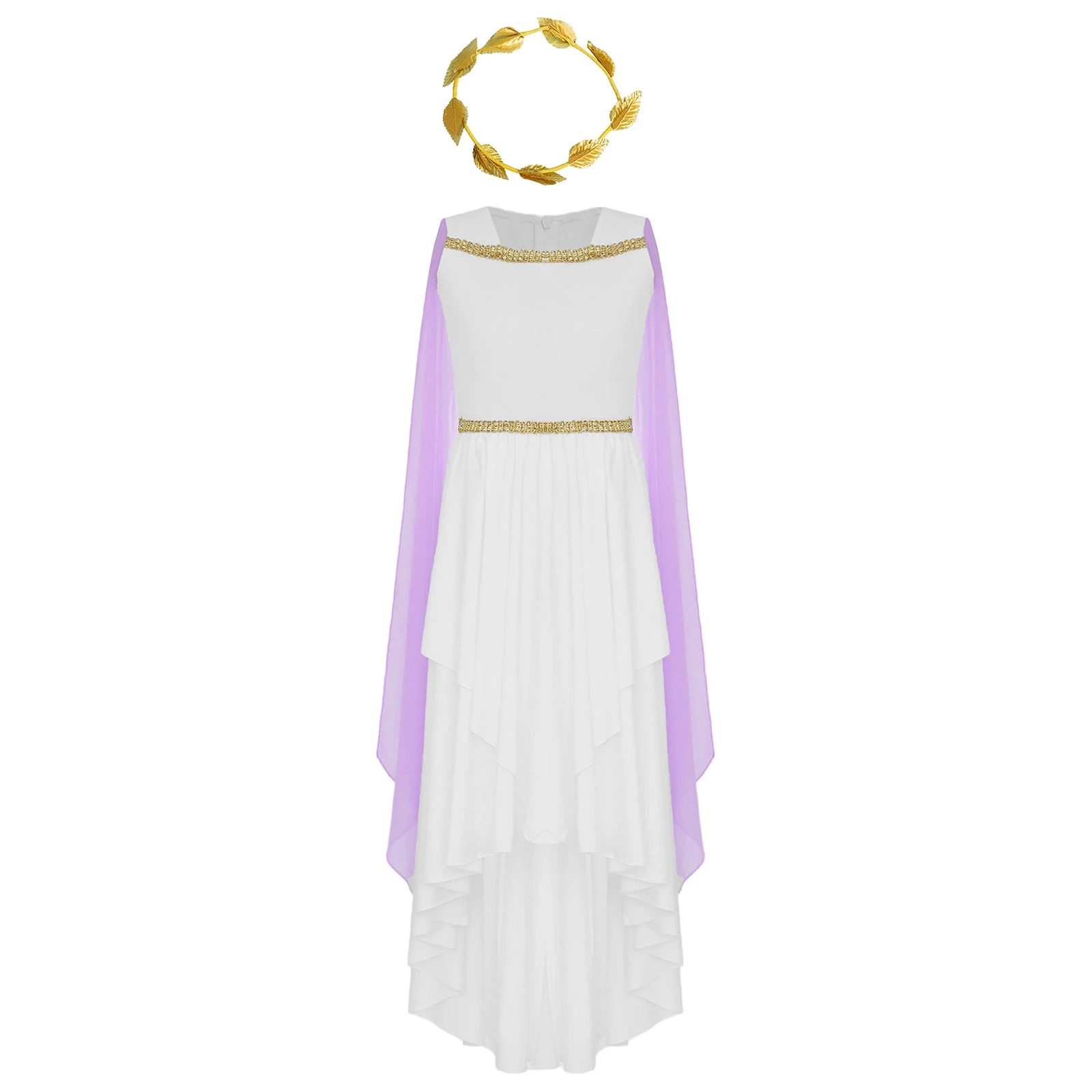 Платье древней принцессы на Хэллоуин для девочек костюмы греческой Тоги с