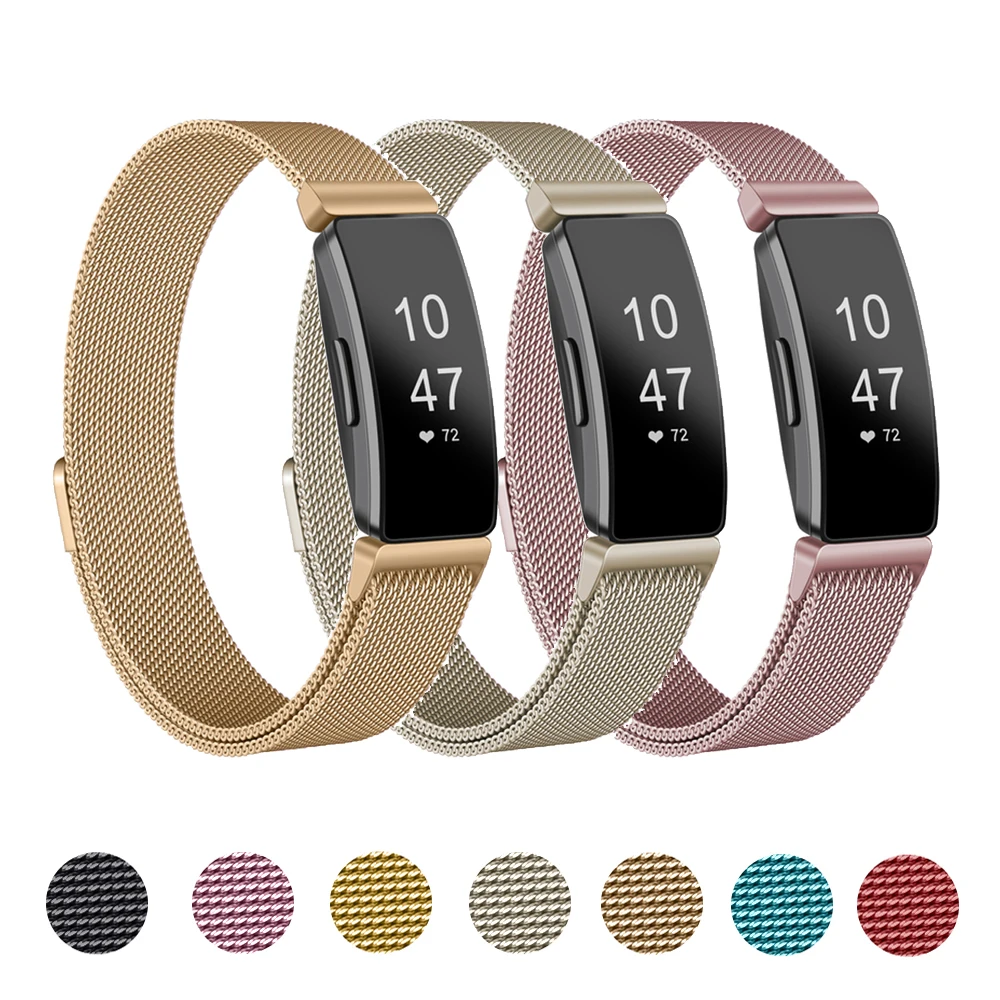 Mental Band for Fitbit Inspire 2 Strap Smartwatch Bracelet for Fitbit Inspire Accessories Milanese Replacement Wristband correa