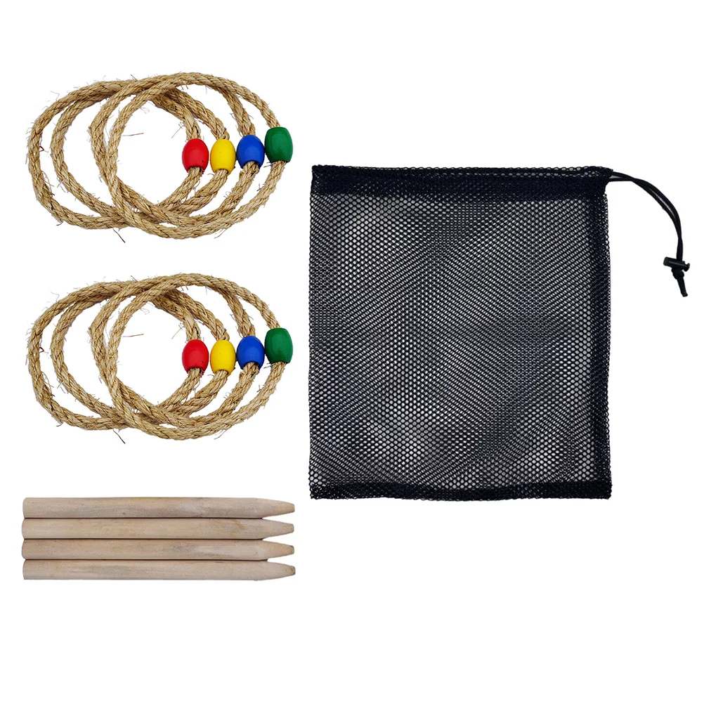 

Ring Kids Toss Game Twine Toy Children Outdoor Toys Throwing Rings Education Games