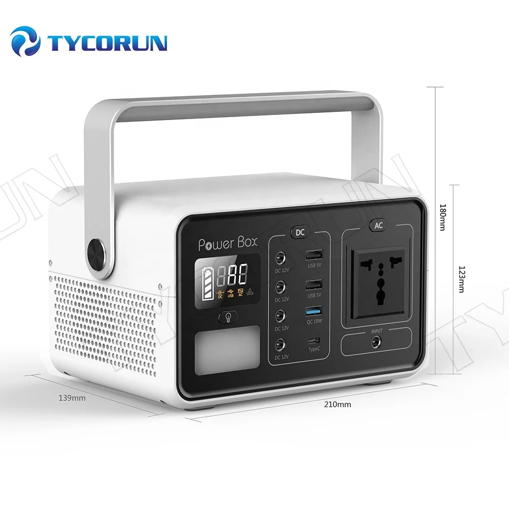 

Tycorun Smart Autonomous Camping Portable Battery Solar Power Station Light Electricity Generators Power Lithium Ion 200w 12V/5A