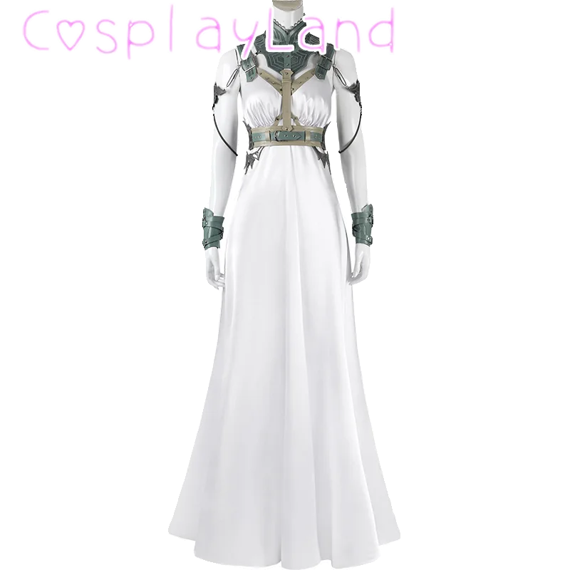 Костюм для косплея из игры FF 7 Tifa Aerith Yuffie платье без бретелек розы наряд с