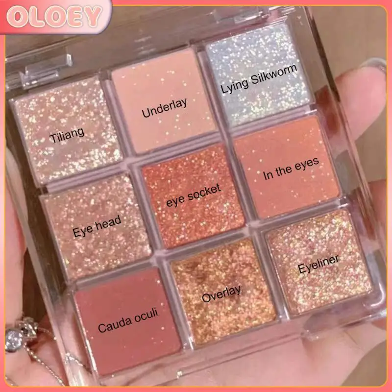 

Significant Color Rendering Effect Eye Shadow Plate Gross Weight 34.1g Eye Makeup A Plate Of Nine Colors Silky And Smooth Skin