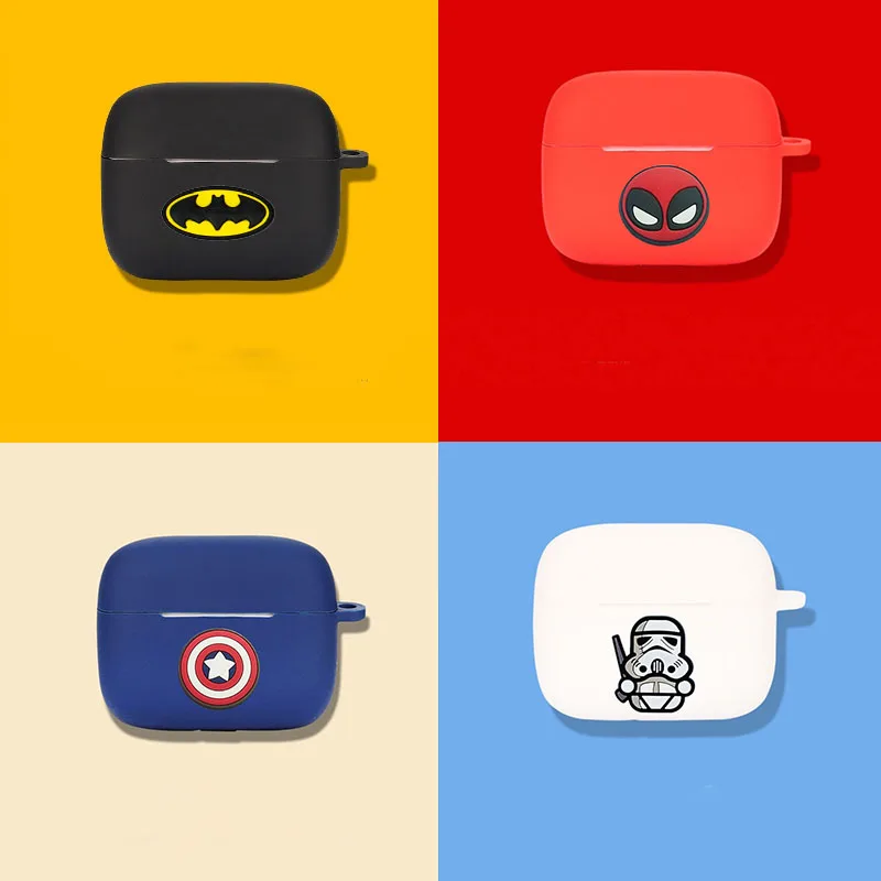 Силиконовый защитный чехол с рисунком для беспроводных наушников Baseus Bowie M2s M2