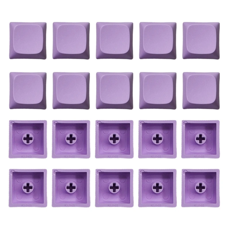 20 шт. цветные колпачки для клавиш из ПБТ механических клавиатур пустые