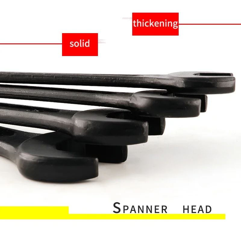 Сверхмощный Односторонний гаечный ключ черный 14 мм 16 17 18 19 21 22 24 27 30 32 36 41 46 50