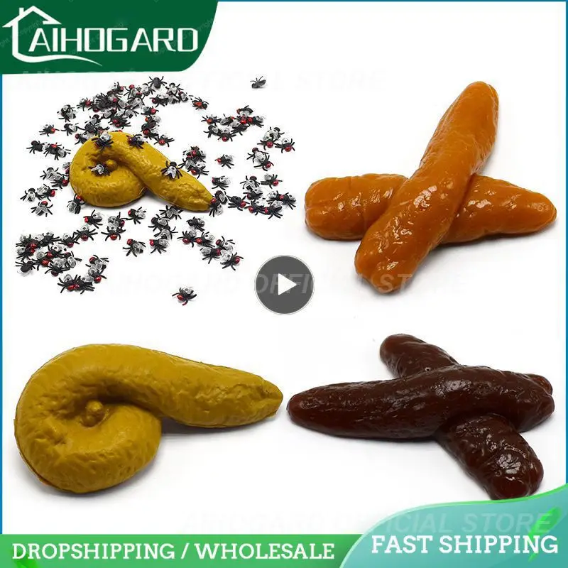 

Artificial Shit Party Realistic Poop Gift Funny Toys Fake Poop Prank Joke Tricky Toys Turd Mischief Artificial Flie