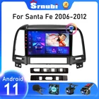 Автомобильное радио Srnubi 9 дюймов Android 10 для Hyundai Santa Fe 2 2006-2012 GPS-навигация 2 din 4G WIFI DSP RDS мультимедийный видеоплеер DVD