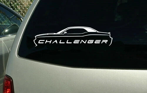 

For Dodge Challenger 2010 - 2015 muscle car sticker decal outline wall graphic