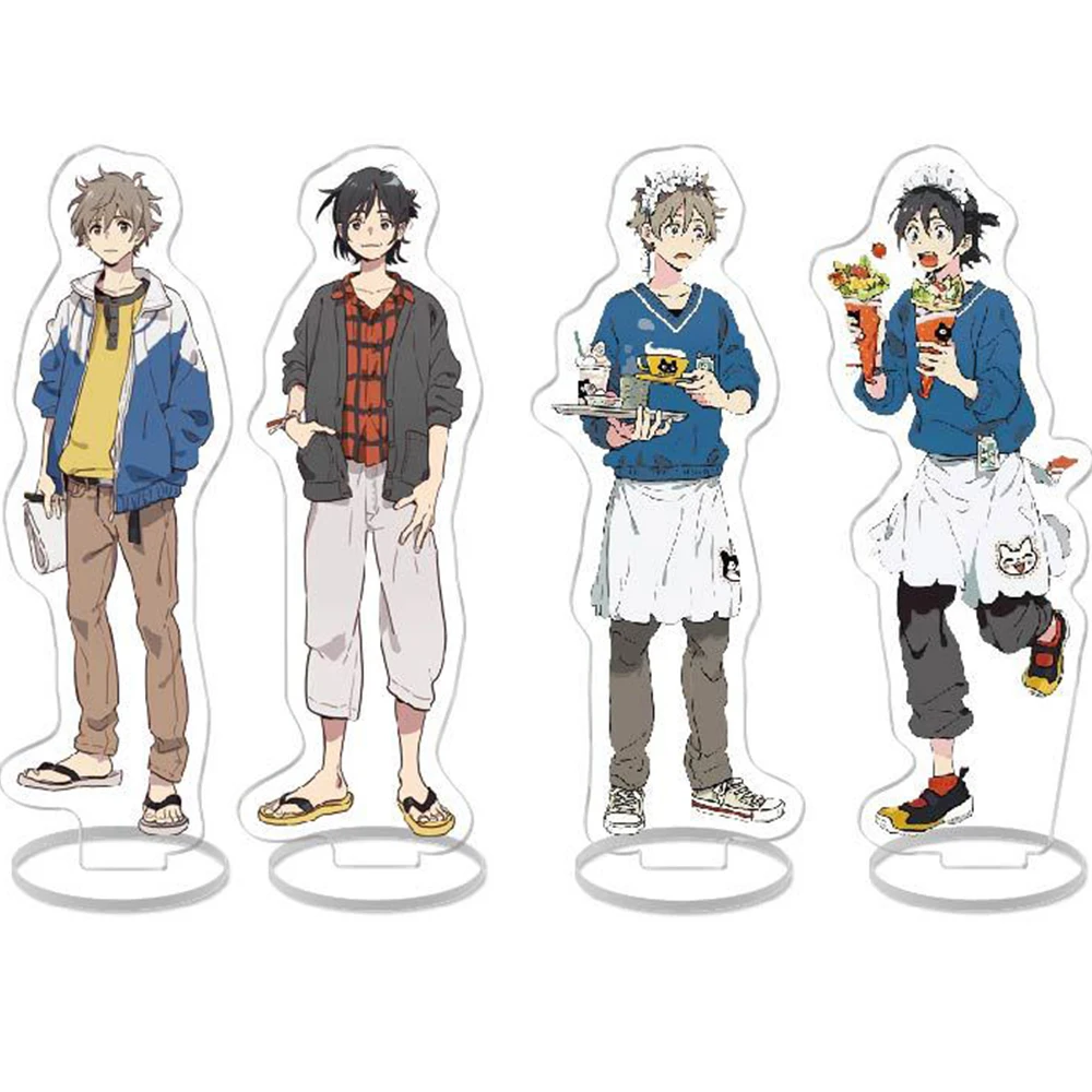 

Anime Umibe no Etranger Acrylic Stand Model Figure Cosplay Chibana Mio Hashimoto Shun Display Desktop decoration Sign Model Toy