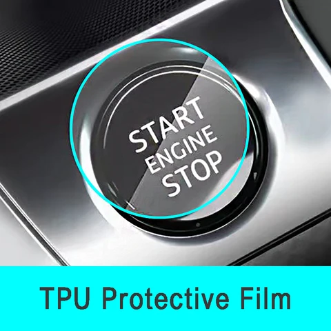 Защитная пленка для кнопки запуска и остановки автомобиля, наклейка для Hyundai Palisade greatazera Elantra GT Kona 2018 2019